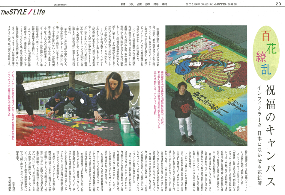 日本経済新聞日曜版「The Style」 記事